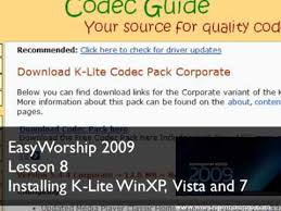 K lite mega codec pack download kostenlos chip Easyworship K Lite Codec Pack Keenstereo