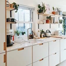 Plykea On Instagram Formica Malibu Faced Ply Fronts With Semi Recessed Grab Handles And Birch Ply Spacers To Re Kitchen Inspirations Formica Cabinets Kitchen