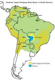 The pantanal is the largest continuous freshwater wetland in the world which encompasses a floodplain ecosystem with an area of flooded grassland and savanna, draining an area of c. Latin America Parana River Map