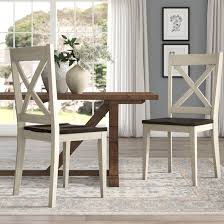 Set ten century style carved oak dining chairs. Marriott Cross Back Side Chair Reviews Birch Lane