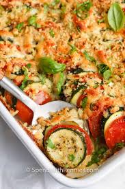 Grate each zucchini and put into your blancher in batches of about 4 cups at a time. Zucchini Casserole With Panko Topping Spend With Pennies