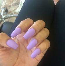 Lena has gorgeous shades of salon quality nail polish. 47 Ideas For Nails Coffin Lavender Colour Lavender Nails Matte Purple Nails Purple Nails