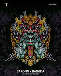 Barong X Rangda Illustration On Behance In 2021 Vector Art Design Barong Illustration