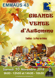 Emmaüs organise une grande vente de solidarité à paris expo porte de versailles. Grande Vente D Automne Emmaus 43 Communaute D Agglomeration Du Puy En Velay Haute Loire 43
