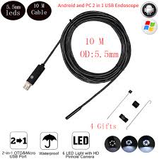 Usb endoscope endoscope usb 3 in 1 usb hd visual ear pick otoscope ear cleaning endoscope 5.5mm for android windows. Camera Endoscopique Android Usb 5 5mm 10m Pour Smartphone Otg Pc Hd Ip68 Supporte La Detection De Serpent Et De Pcb De Voiture Aliexpress