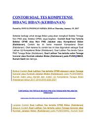 5/24/2018 contoh soal analis kesehatan. Contoh Soal Uji Kompetensi Jabatan Struktural Ilmusosial Id