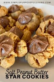 Insanely Easy 4 Ingredient Peanut Butter Star Cookie Recipe Simple Purposeful Living Recipe Mint Cookies Recipes Easy Cookie Recipes Cookie Recipes