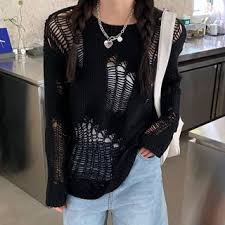 Maybe you would like to learn more about one of these? Ashlee Distressed Knit Top Yesstyle