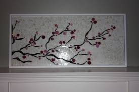 Black And White Cherry Blossom Wall Art Large Abstract Mosaic Cherry Blossom Wall Art Framed 1 100 00 Via Etsy Cherry Blossom Wall Art Mosaic Art Mosaic