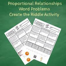 If 2 is added to the numerator and denominator, it equals to 1/4. Proportional Relationships Word Problems Worksheets Teaching Resources Tpt
