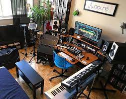 30 Cool Music Studio Ideas And How To Build One Music Studio And How To Build One Playing Music Is One Way Home Studio Setup Music Studio Room Music Studio
