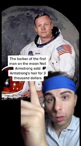 La historia del cabello de Neil Armstrong