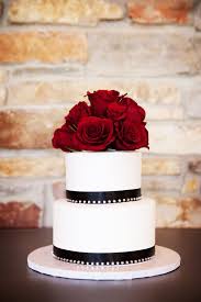Natalie probst photography, elysia root cakes. Simple Cake With Red Flowers Black Wedding Cakes White Wedding Cakes Black And White Wedding Cake