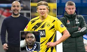 Manchester united target erling haaland has been snapped signing a red devils shirt amid talk the red bull salzburg star will move to old trafford when the transfer window. Erling Haaland Would Pick Manchester City Over Man United Explains Andy Cole Daily Mail Online