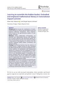 Discover the rich history of first nations culture in and around calgary. Pdf Learning To Assemble The Hidden Bodies Embodied And Emplaced Mathematical Literacy In Transnational Migrant Activism
