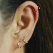 Channel your flirty side with the selection of claire's hoop earrings. Amazon Com Twisted 14k Gold Filled Sterling Silver Twisted Cartilage Hoop Earring Tiny Cartilage Ring Helix Tragus Ear Lobe Nose Ring Septum Ring Piercing Earring Holiday Gift Handmade Gift Price Per One Item Handmade