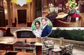Given harry and meghan's penchant for privacy,. Inside Meghan Markle Prince Harry S Glitzy La Home With Crystal Chandeliers And Hot Tub Mirror Online