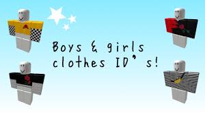 Determines the texture of the shirt. Boys Girls Clothes Id S Roblox Youtube