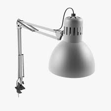Could anyone who has the updated version of the tertial desk lamp confirm whether the lamp head can be turned 180°? Work Lamp Tertial Ikea 3d Model 9 Max Free3d