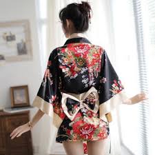 ミニスカ 着物コスプレ サテン調 浴衣 和服 花魁 くノ一 黒 赤 匿名配送 | www.fraynacho.com