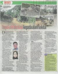 Pencemaran pada hari ini semakin berterusan dari semasa ke semasa. Impak Deforestasi Kepada Alam Sekitar Universiti Putra Malaysia
