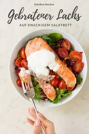 Gebratener Lachs Auf Salatbett Rezept Mit Video Kitchen Stories Rezept Rezepte Lachs Braten Nahrstoffreiche Rezepte