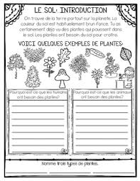 Notes for class 3 subjects like science, maths. French Soil And Environment Unit Grade 3 Science Le Sol Et L Environnement
