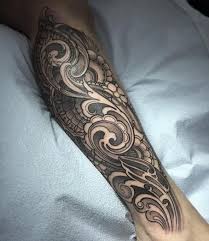 Painless and easy to apply. Laura Jade Ornamental Filigree Calf Tattoo Filigree Tattoo Calf Tattoo Swirl Tattoo