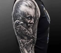 Apply with water, remove with baby oil or rubbing alcohol. Ragnar Lothbrok Tattoo By Anastasia Agapova Post 22997
