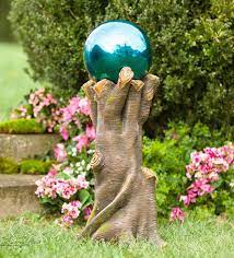 Glistening mosaic hanging gazing ball $60.00. Pin On Outside Stuff