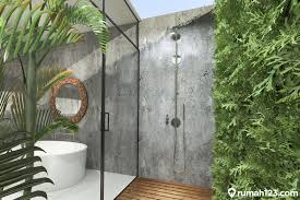 Selain harus bersih, desain kamar mandi juga bisa menciptakan suasana nyaman dan menenangkan bagi pemiliknya. 14 Desain Kamar Mandi Outdoor Lebih Segar Menyatu Dengan Alam Rumah123 Com