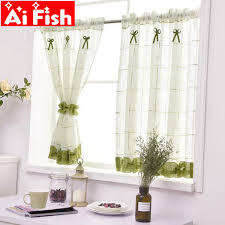 What do you do with green curtains and drapes? Romantic Green Lace Home Garden Half Curtains Kitchen Dust Proof Sliding Door Balcony Toilet Partition Decoration Drapes 4 Curtain Kitchen Curtains Balconycoffee Curtains Aliexpress