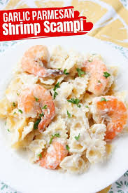 Pour in the wine and reduce until the alcohol. Creamy Shrimp Scampi With Garlic And Parmesan Sugar Spice And Glitter