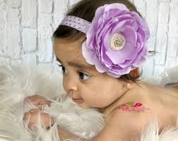 Pink Flower Baby Headband: Newborn Photo Prop