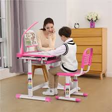Desks that help kids as they grow. Ergonomic Kids Desk Chair Set W Lamp Height Adjustable Girls Boys Study Table And Chair Set W Large Storage Compartment Children Furniture Sets Aliexpress