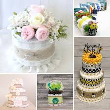 You can purchase diaper cakes from a variety of online retailers, but it's not that difficult to do it yourself. 30 Unique Diaper Cakes To Gift New Moms Baby Shower Gift