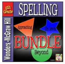 This Product Contains All The Spelling Lists In The Wonders 5th Grade Program Individual Units Are Sold Separ Spelling Lists Mcgraw Hill Wonders Grade Spelling