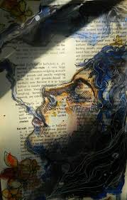Trippy Paintings On The Pages Of Books Bunte Bilder Collage Bilder