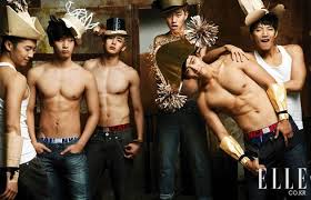 Everything About 2pm Magazine Elle Korea June 2010 Wallpaper Shirtless Male Models Shirtless Taecyeon