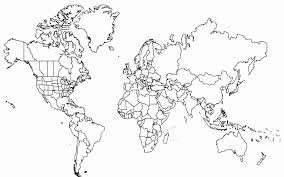 World Map With Countries Coloring Page Unique Continents And Oceans Map Coloring Page Justpa World Map Coloring Page Blank World Map World Map With Countries