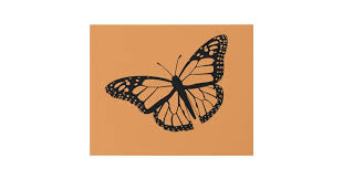 The monarch butterfly (danaus plexippus) is among the most recognized, studied, and loved of all awareness of the monarch butterfly's life cycle and habitat requirements is essential for their survival. Monarch Butterfly Cutout Effect Illustration Faux Canvas Print Zazzle Com