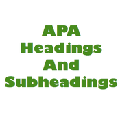The use of headings and subheadings give the readers a general idea of what to expect from the paper and leads the flow of discussion. Apa Format Headings And Subheadings Tutorial Sophia Learning