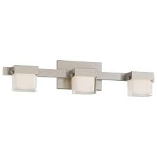 Whether you are seeking a basic shape or want to add a long, rounded rectangular mirror to your bathroom, we have a wide variety of options and size. Good Lumens By Madison Avenue 3 Light Brushed Nickel Led Bath Vanity Light Light Fixtures Bathroom Vanity Led Bathroom Lights Led Bathroom Vanity Lights