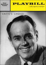 Critic's Choice (Broadway, Ethel Barrymore Theatre, 1960)