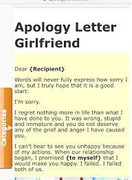 Check spelling or type a new query. Brandy Jensen A Twitter I Found A Website That Provides Template Apology Letters Including This One Titled Apology Letter Girlfriend