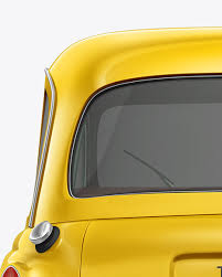 Download Retro Cab Car Mockup Back View In Vehicle Mockups On Yellow Images Object Mockups Yellowimages Mockups