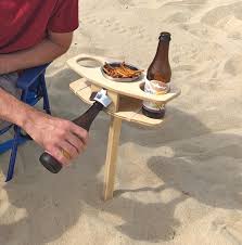 Outdoor Beer Table Collapsible Beer Table Beer Lover Etsy In 2020 Beer Table Gifts For Beer Lovers Beer Bottle Holder