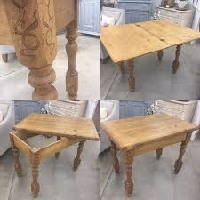 Awesome Swivel Table Opens From Side Table Into Dining Table Or Desk Or Game Table Wonderful Hand Carved Detail On Each L Dining Table Diy Dining Table Table