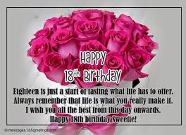 Happy Birthday Wishes For 18 Year Old Niece Happy Birthday Wishes For Granddaughter In 2020 Happy 18th Birthday Quotes Birthday Wishes Messages Birthday Wishes For Daughter