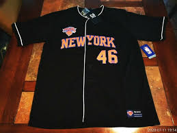 New york knicks, new york, ny. Black Licensed Nba New York Knicks 46 Baseball Style Button Down Jersey Ultragame Baseballstylejersey In 2021 Nba New York New York Knicks Jersey